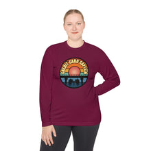 Load image into Gallery viewer, Sunset Under The Bridge Pontoon Dispensor Official Credit Card Captain Long Sleeve Tee