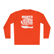 Load image into Gallery viewer, Boats Are Like Strippers Funny Official Credit Card Captain- T-Top Design Long Sleeve Tee