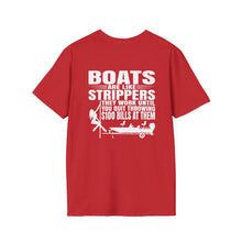 Load image into Gallery viewer, Boats Are Like Strippers Funny Official Credit Card Captain- Bass Boat Design Softstyle T-Shirt