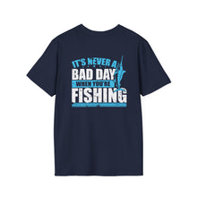 Load image into Gallery viewer, It's Never a Bad Day When You're Fishing Marlin Design Official CCC Softstyle T-Shirt