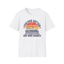 Load image into Gallery viewer, Pontoon Captain, Like a Regular Captain Only More Drunker Funny Credit Card Captain Softstyle T-Shirt
