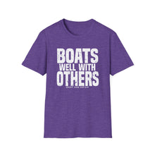 Load image into Gallery viewer, Boats Well With Others Official Credit Card Captain Softstyle T-Shirt