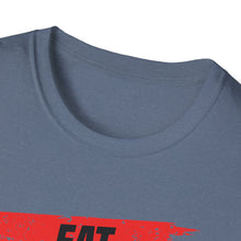 Load image into Gallery viewer, Eat, Sleep, Fish, Repeat Official Credit Card Captain Softstyle T-Shirt