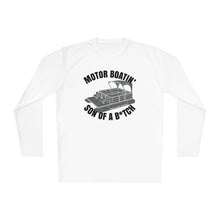 Load image into Gallery viewer, Motor Boatin' Son of a B*tch Funny Credit Card Captain Long Sleeve Tee
