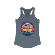 Load image into Gallery viewer, Nobody Likes a Ramp Camper Official Credit Card Captain Women's Racerback Tank