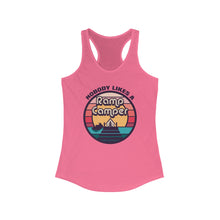 Load image into Gallery viewer, Nobody Likes a Ramp Camper Official Credit Card Captain Women's Racerback Tank