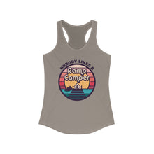 Load image into Gallery viewer, Nobody Likes a Ramp Camper Official Credit Card Captain Women's Racerback Tank