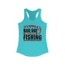 Load image into Gallery viewer, It's Never a Bad Day When You're Fishing Redfish Design Official CCC Women's Racerback Tank