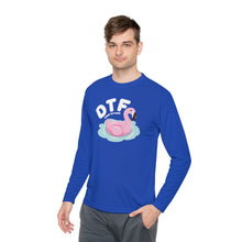 Load image into Gallery viewer, DTF Down To Float Flamingo Floatie Funny Lightweight Long Sleeve Tee