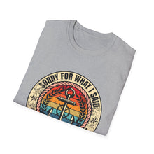 Load image into Gallery viewer, Sorry For What I Said While Docking the Boat Funny Official Credit Card Captain- T-Top Design Softstyle T-Shirt