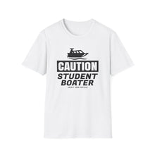 Load image into Gallery viewer, CAUTION! Student Boater! Official Credit Card Captain Funny Softstyle T-Shirt