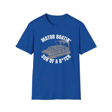 Load image into Gallery viewer, Motor Boatin' Son of a B*tch Funny Credit Card Captain Softstyle T-Shirt