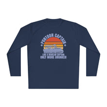 Load image into Gallery viewer, Pontoon Captain, Like a Regular Captain Only More Drunker Funny Credit Card Captain Lightweight Long Sleeve Tee