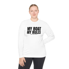 Load image into Gallery viewer, My Boat My Rules Official Credit Card Captain Funny Long Sleeve Tee
