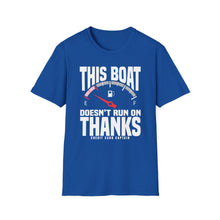 Load image into Gallery viewer, This Boat Doesn't Run on Thanks Funny Credit Card Captain Softstyle T-Shirt
