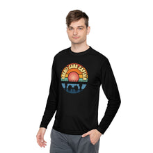 Load image into Gallery viewer, Sunset Under The Bridge Pontoon Dispensor Official Credit Card Captain Long Sleeve Tee