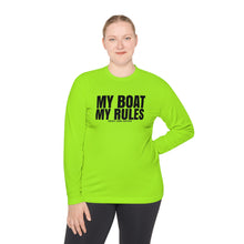 Load image into Gallery viewer, My Boat My Rules Official Credit Card Captain Funny Long Sleeve Tee