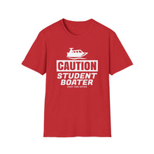 Load image into Gallery viewer, CAUTION! Student Boater! Official Credit Card Captain Funny Softstyle T-Shirt