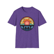 Load image into Gallery viewer, Sunset Under The Bridge Pontoon Dispensor Official Credit Card Captain Softstyle T-Shirt