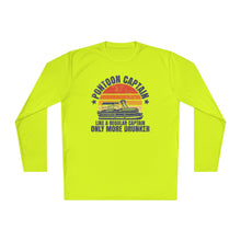 Load image into Gallery viewer, Pontoon Captain, Like a Regular Captain Only More Drunker Funny Credit Card Captain Lightweight Long Sleeve Tee