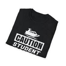 Load image into Gallery viewer, CAUTION! Student Boater! Official Credit Card Captain Funny Softstyle T-Shirt