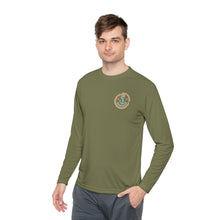 Load image into Gallery viewer, Credit Card Captain Official Broken Anchor Colored Logo Front and Back Lightweight Long Sleeve Tee