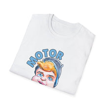 Load image into Gallery viewer, HayHay Says, "Motor Up!" Official Credit Card Captain Softstyle T-Shirt