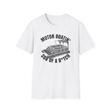 Load image into Gallery viewer, Motor Boatin' Son of a B*tch Funny Credit Card Captain Softstyle T-Shirt