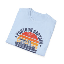 Load image into Gallery viewer, Pontoon Captain, Like a Regular Captain Only More Drunker Funny Credit Card Captain Softstyle T-Shirt