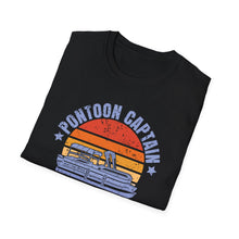 Load image into Gallery viewer, Pontoon Captain, Like a Regular Captain Only More Drunker Funny Credit Card Captain Softstyle T-Shirt