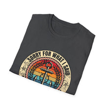 Load image into Gallery viewer, Sorry For What I Said While Docking the Boat Funny Official Credit Card Captain- T-Top Design Softstyle T-Shirt