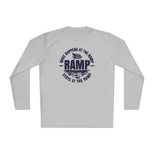 Load image into Gallery viewer, What Happens at the Ramp Stays at the Ramp Official CCC Funny Unisex Lightweight Long Sleeve Tee