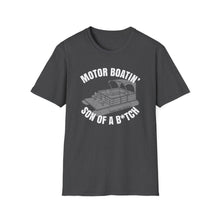 Load image into Gallery viewer, Motor Boatin' Son of a B*tch Funny Credit Card Captain Softstyle T-Shirt