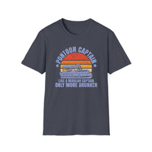 Load image into Gallery viewer, Pontoon Captain, Like a Regular Captain Only More Drunker Funny Credit Card Captain Softstyle T-Shirt