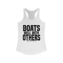 Load image into Gallery viewer, Boats Well With Others Official Credit Card Captain Women's Racerback Tank