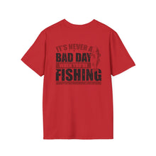 Load image into Gallery viewer, It's Never a Bad Day When You're Fishing Redfish Design Official CCC Softstyle T-Shirt