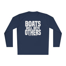 Load image into Gallery viewer, Boats Well With Others Official Credit Card Captain Lightweight Long Sleeve Tee
