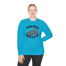 Load image into Gallery viewer, Motor Boatin' Son of a B*tch Funny Credit Card Captain Long Sleeve Tee