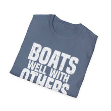 Load image into Gallery viewer, Boats Well With Others Official Credit Card Captain Softstyle T-Shirt