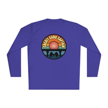 Load image into Gallery viewer, Sunset Under The Bridge Pontoon Dispensor Official Credit Card Captain Long Sleeve Tee