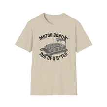 Load image into Gallery viewer, Motor Boatin' Son of a B*tch Funny Credit Card Captain Softstyle T-Shirt