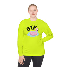 Load image into Gallery viewer, DTF Down To Float Flamingo Floatie Funny Lightweight Long Sleeve Tee