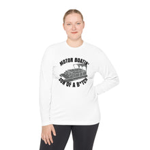 Load image into Gallery viewer, Motor Boatin' Son of a B*tch Funny Credit Card Captain Long Sleeve Tee