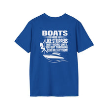Load image into Gallery viewer, Copy of Boats Are Like Strippers Funny Official Credit Card Captain- T-Top Design Softstyle T-Shirt
