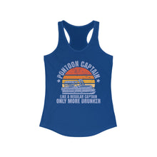 Load image into Gallery viewer, Pontoon Captain, Like a Regular Captain Only More Drunker Funny Credit Card Captain Women's Racerback Tank