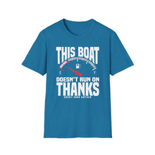 Load image into Gallery viewer, This Boat Doesn't Run on Thanks Funny Credit Card Captain Softstyle T-Shirt