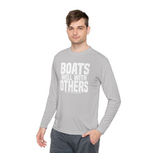 Load image into Gallery viewer, Boats Well With Others Official Credit Card Captain Lightweight Long Sleeve Tee