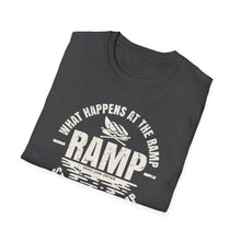 Load image into Gallery viewer, What Happens at the Ramp Stays at the Ramp Official CCC Funny Unisex Softstyle T-Shirt