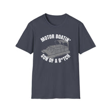 Load image into Gallery viewer, Motor Boatin' Son of a B*tch Funny Credit Card Captain Softstyle T-Shirt