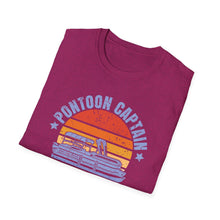 Load image into Gallery viewer, Pontoon Captain, Like a Regular Captain Only More Drunker Funny Credit Card Captain Softstyle T-Shirt